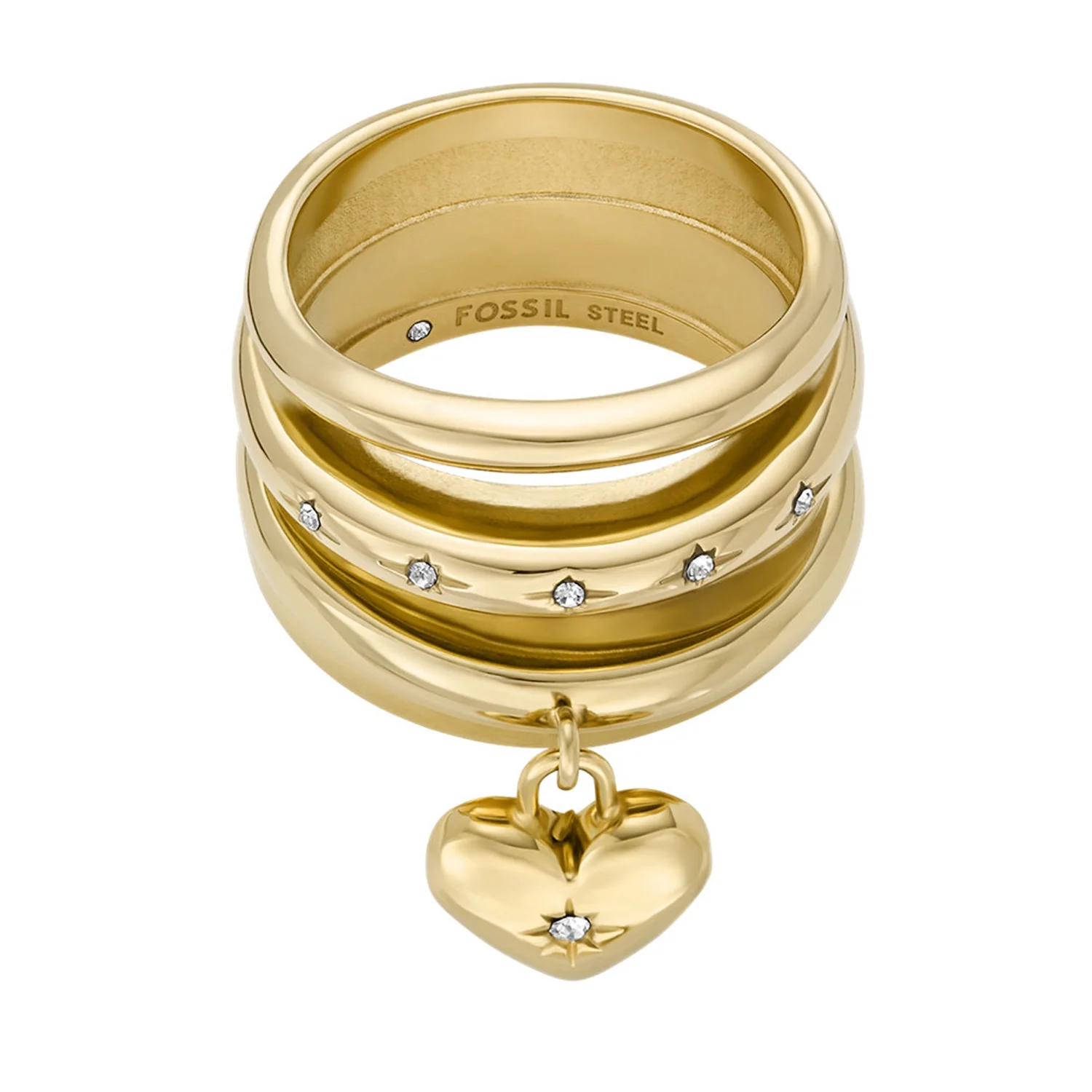 Fossil Sadie Gold Coloured Ring JF048347109 - Image 5