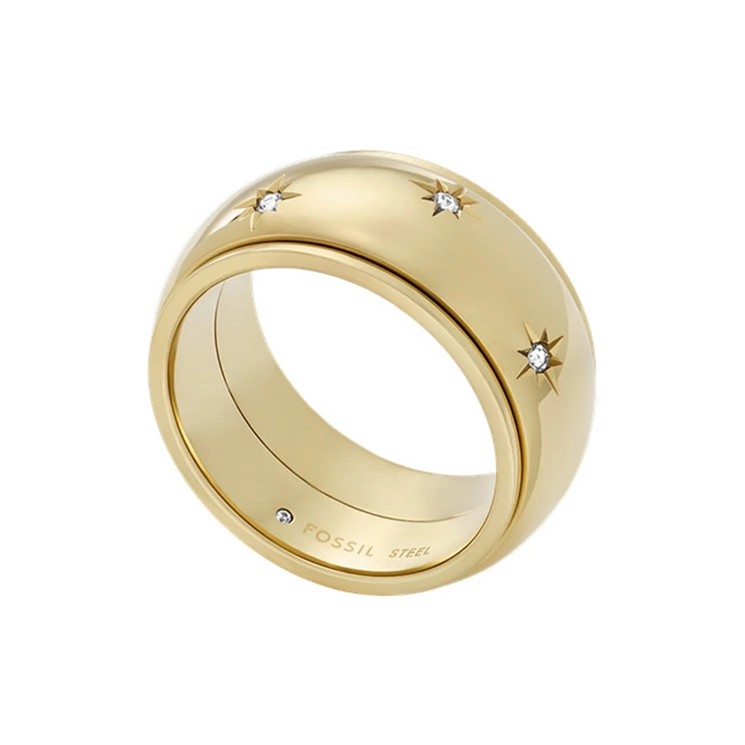 Fossil Sadie Gold Coloured Ring JF048357107 - Image 3