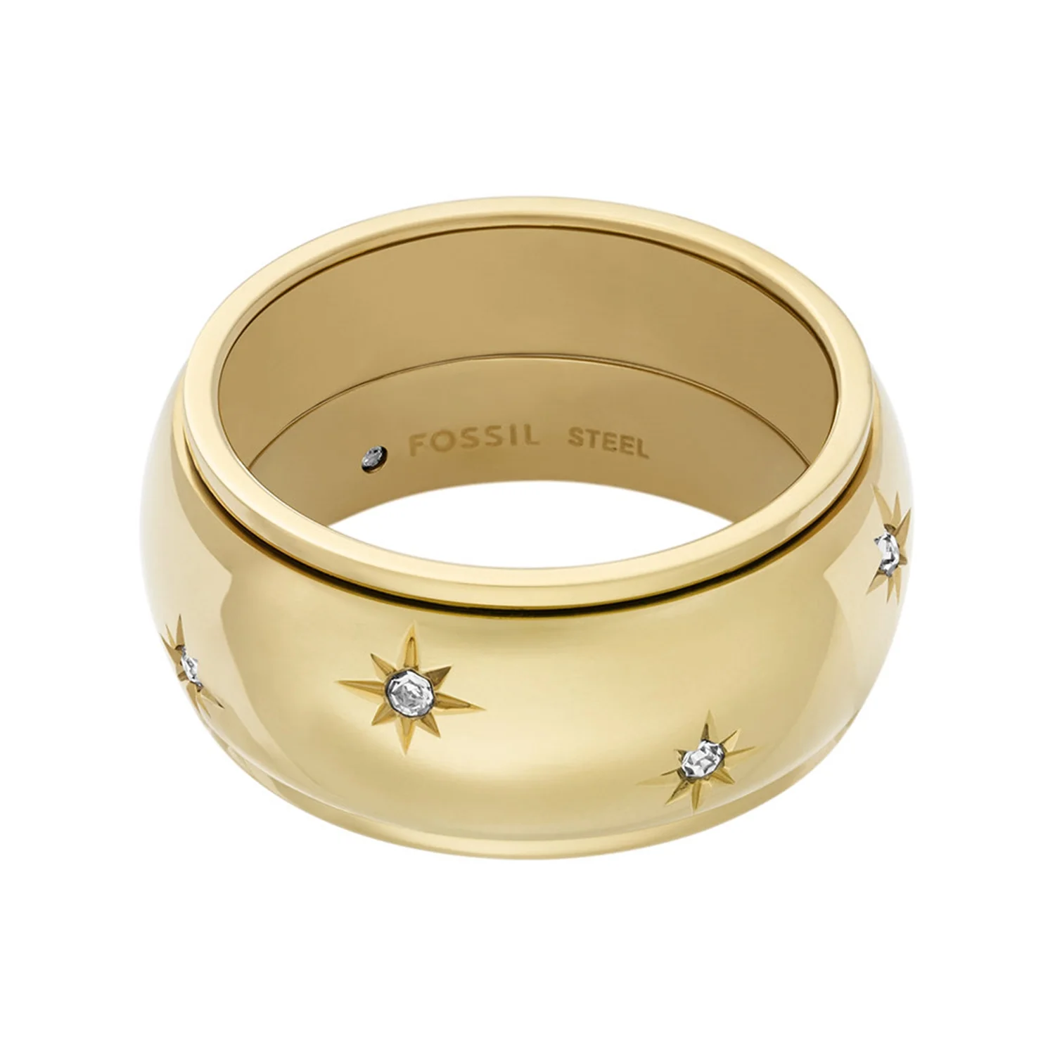 Fossil Sadie Gold Coloured Ring JF048357107 - Image 4