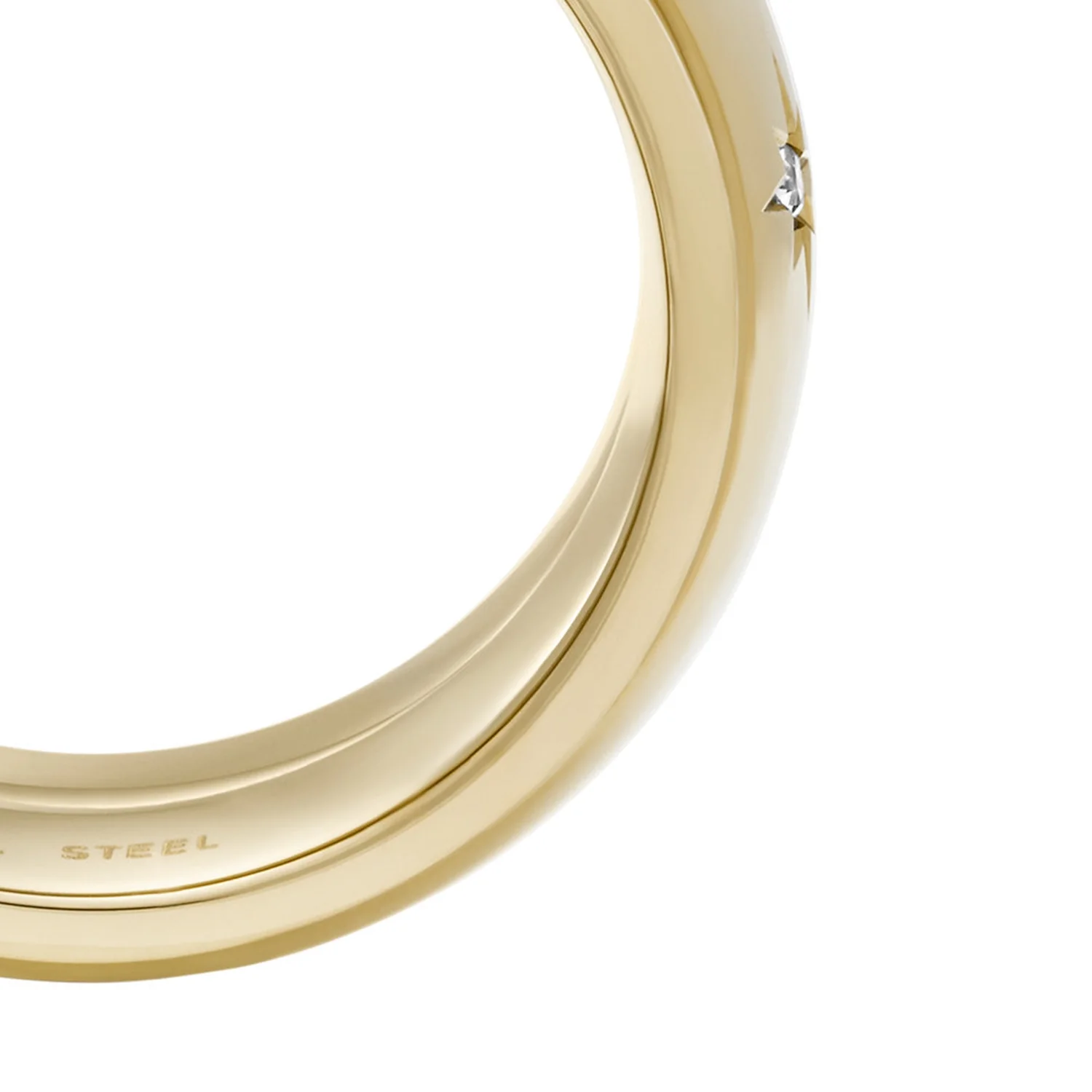 Fossil Sadie Gold Coloured Ring JF048357107 - Image 5