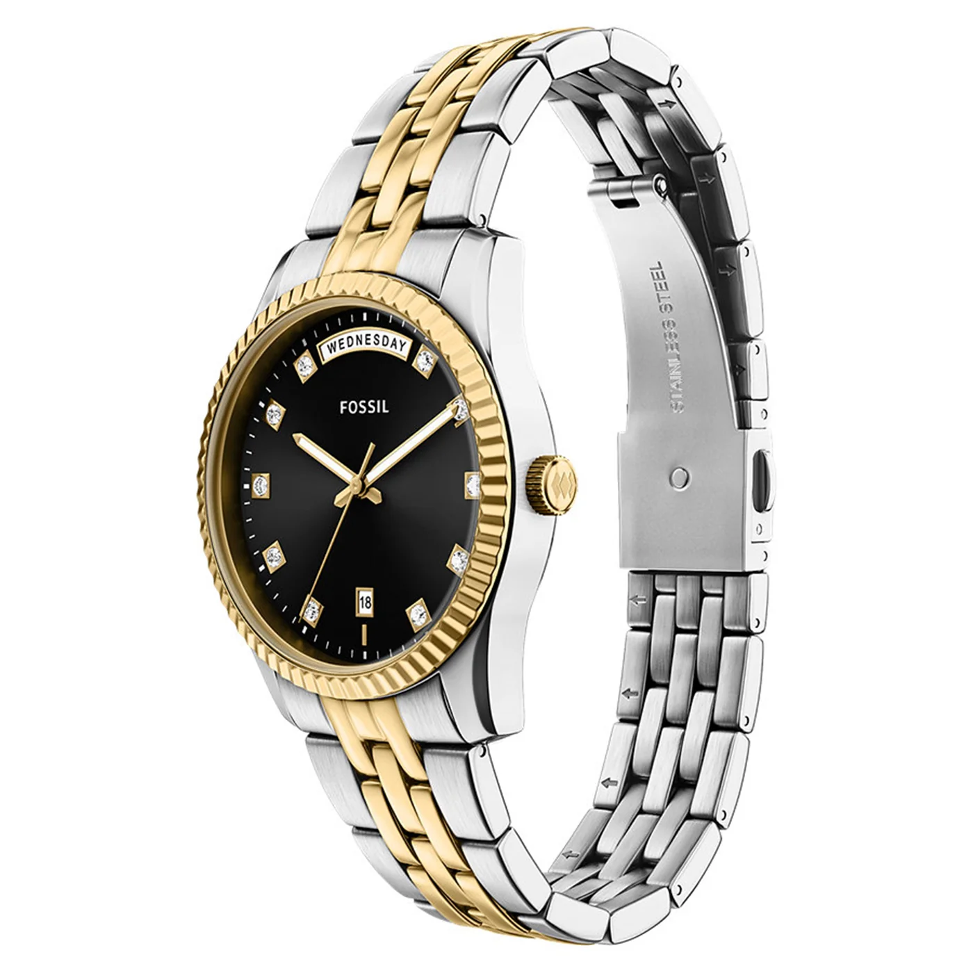 Fossil Scarlette Round Black Dial Watch ES5458 - Image 3
