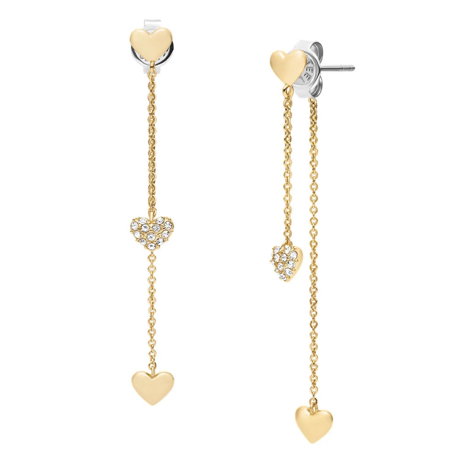 Fossil Sutton Brass Women's Earrings JA7300710 - Image 3