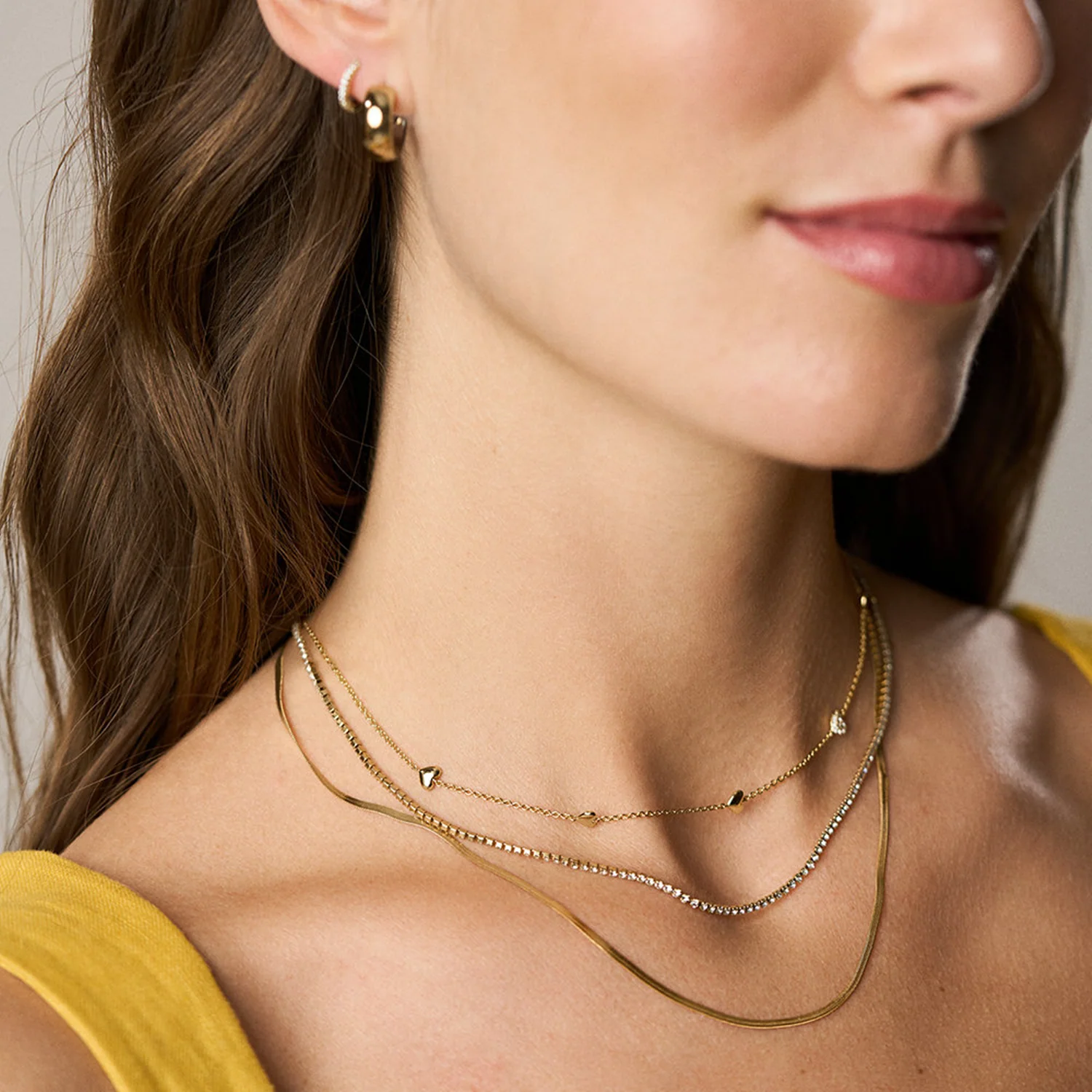Fossil Sutton Brass Women's Necklace JA7298710 - Image 2