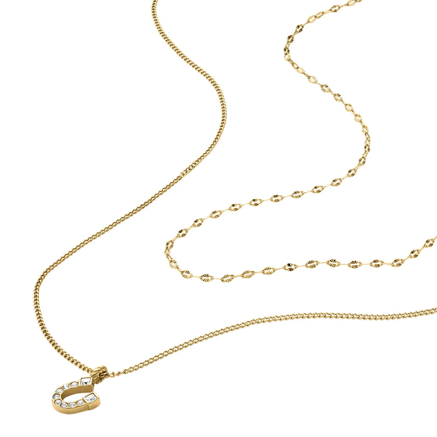Fossil Sutton Gold Coloured Stainless Steel Necklace JF04906710 - Image 3