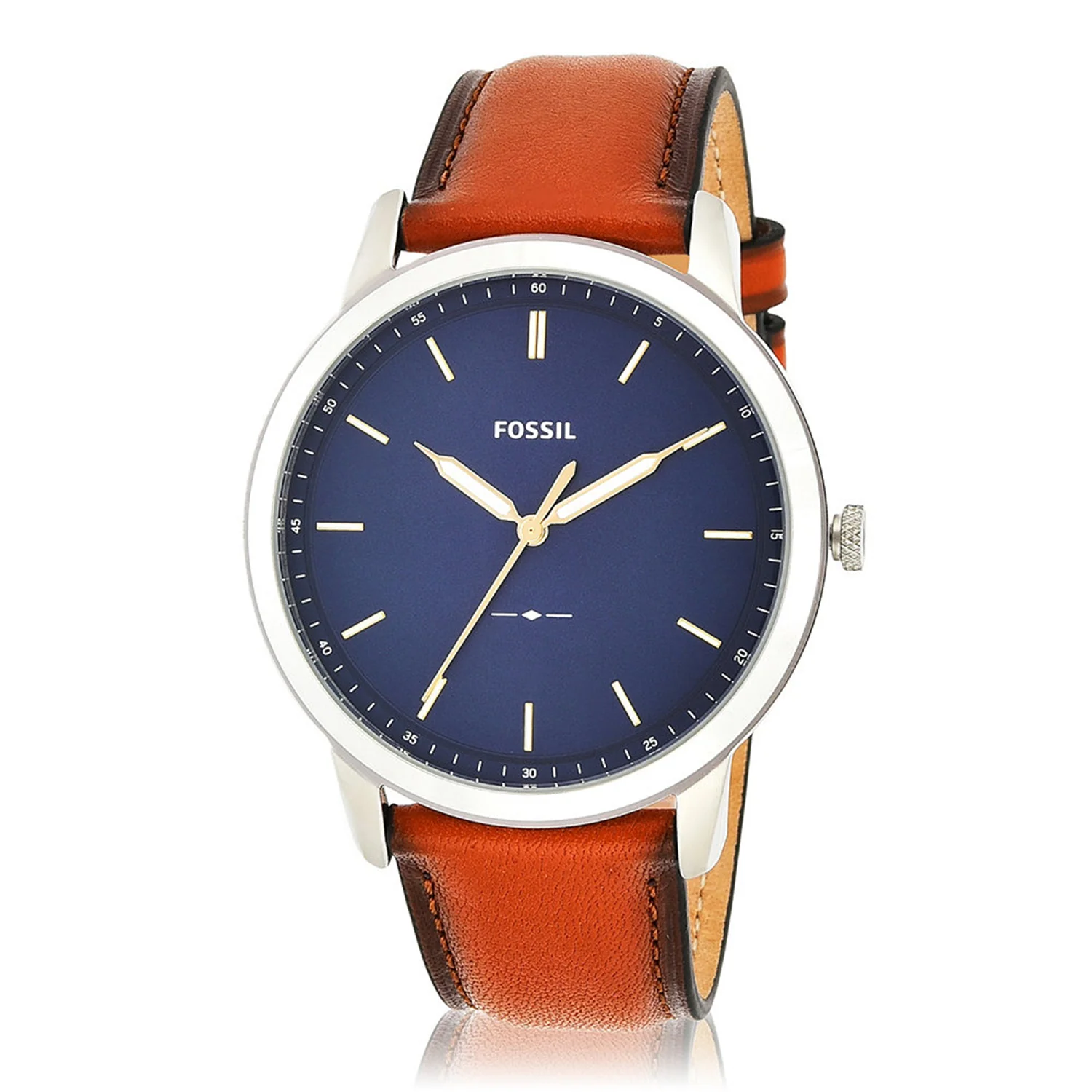 Fossil The Minimalist Silver and Blue Men's Watch FS5304 - Image 3