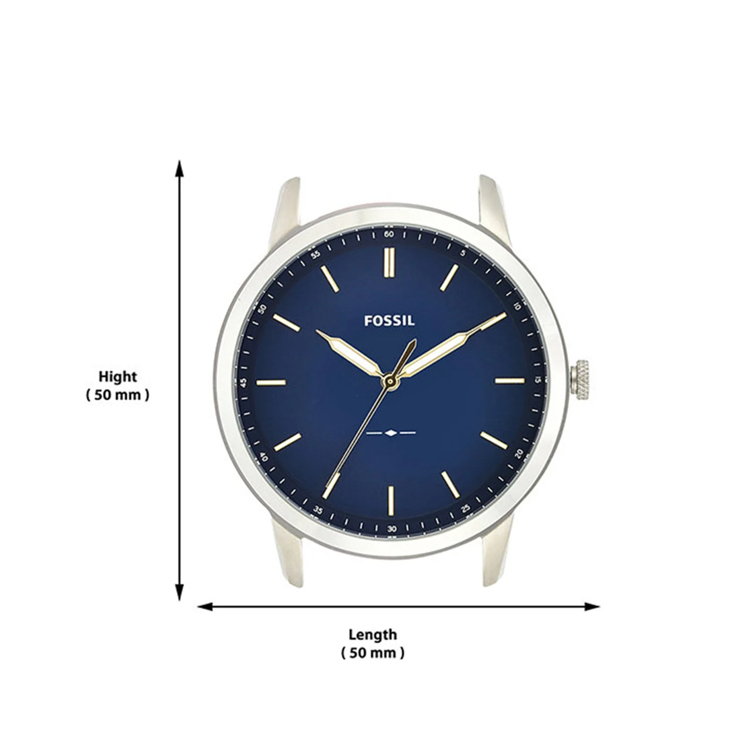 Fossil The Minimalist Silver and Blue Men's Watch FS5304 - Image 9