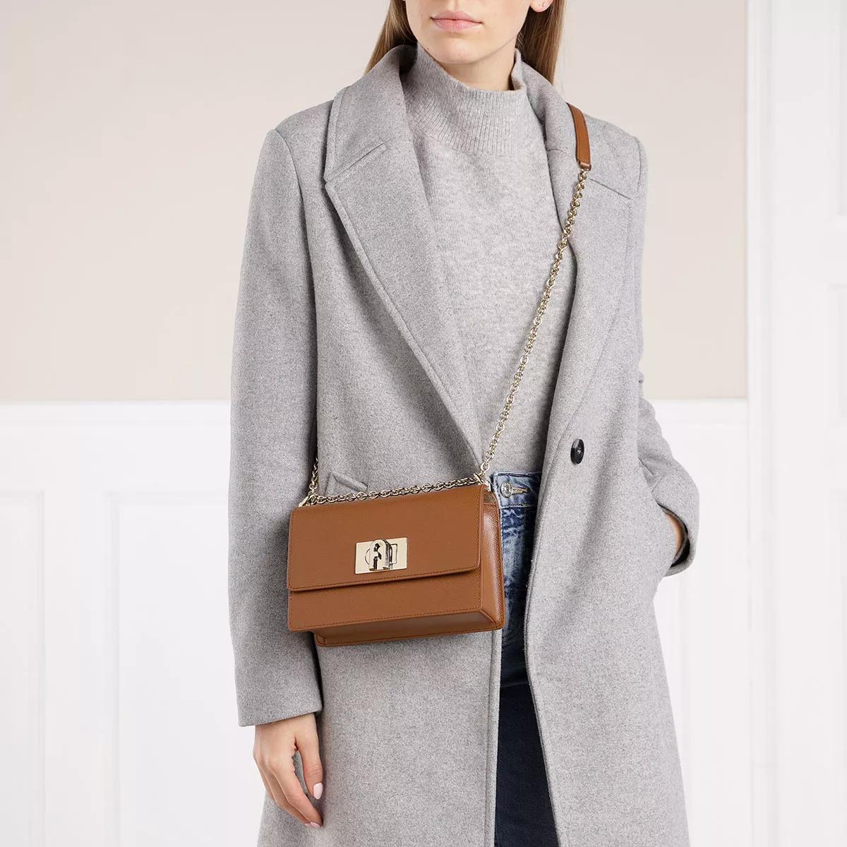 Furla 1927 Brown Leather Shoulder Bag 2001-A0151043 - Image 4