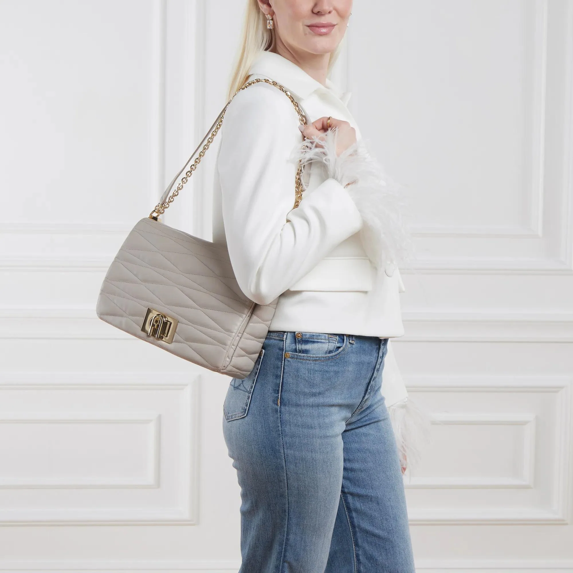 Furla Beige Crossbody Bag 2001-A0478356 - Image 2