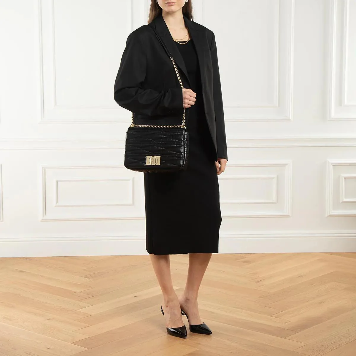 Furla Black Crossbody Bag 2001-A0478355 - Image 2