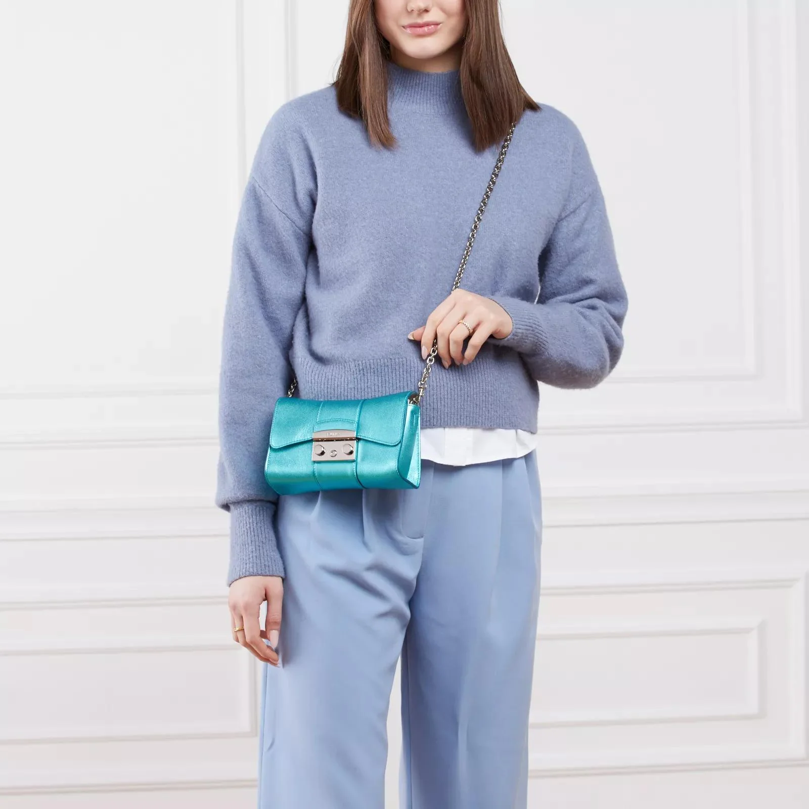 Furla Blue Crossbody Bag 2001-A0244038 - Image 2