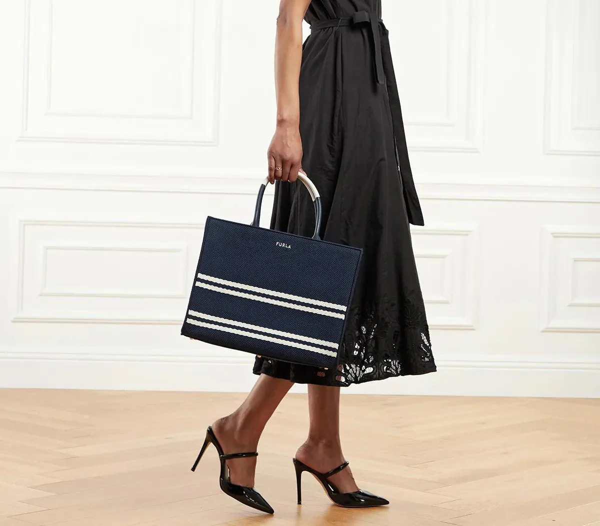 Furla Blue Tote Bag 2001-A0530264 - Image 2