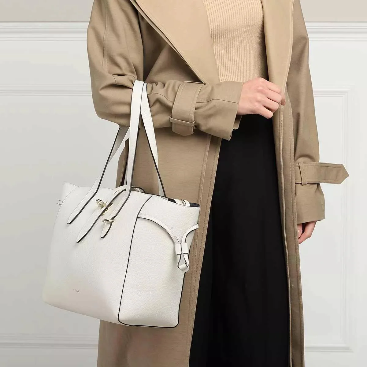 Furla Cream Shopper 2001-A0197369 - Image 3