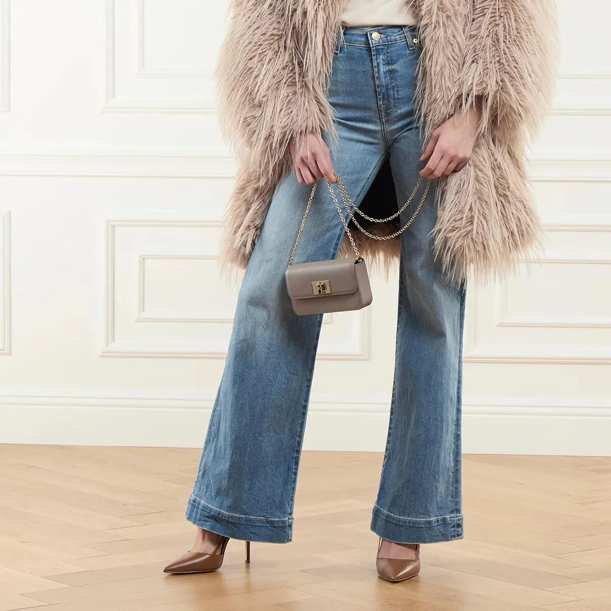 Furla Gray Crossbody Bag 2001-A0530242 - Image 2