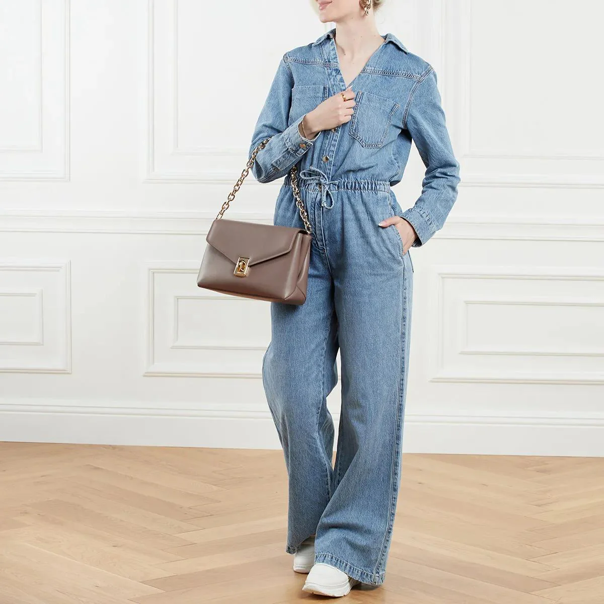 Furla Taupe Shoulder Bag 2001-A0478353 - Image 2