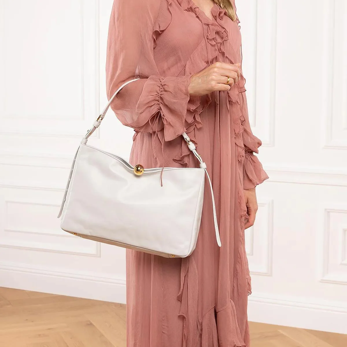 Furla White Shopper 2001-A0372314 - Image 2