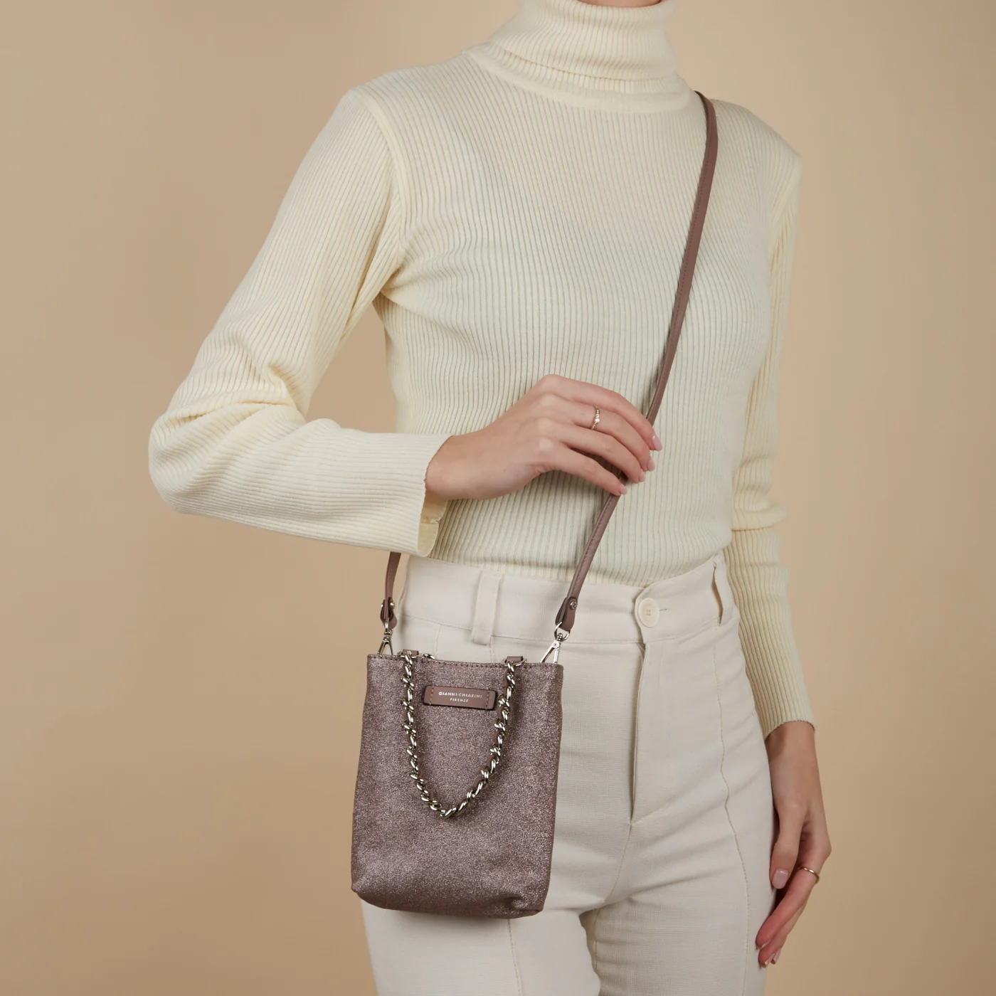Gianni Chiarini Purple Handbag BS-9590/24PE-CHNT-6110 - Image 3