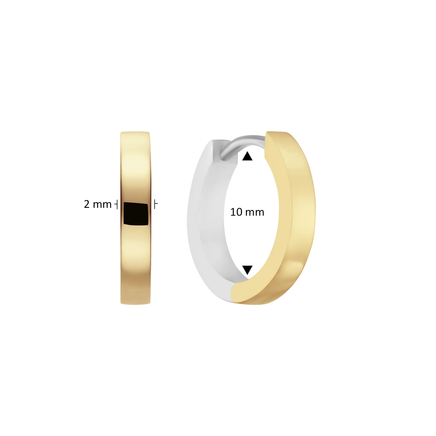 GLOW Premium Hoops 925 Sterling Silver Earrings 2002-107_2515_10 - Image 3
