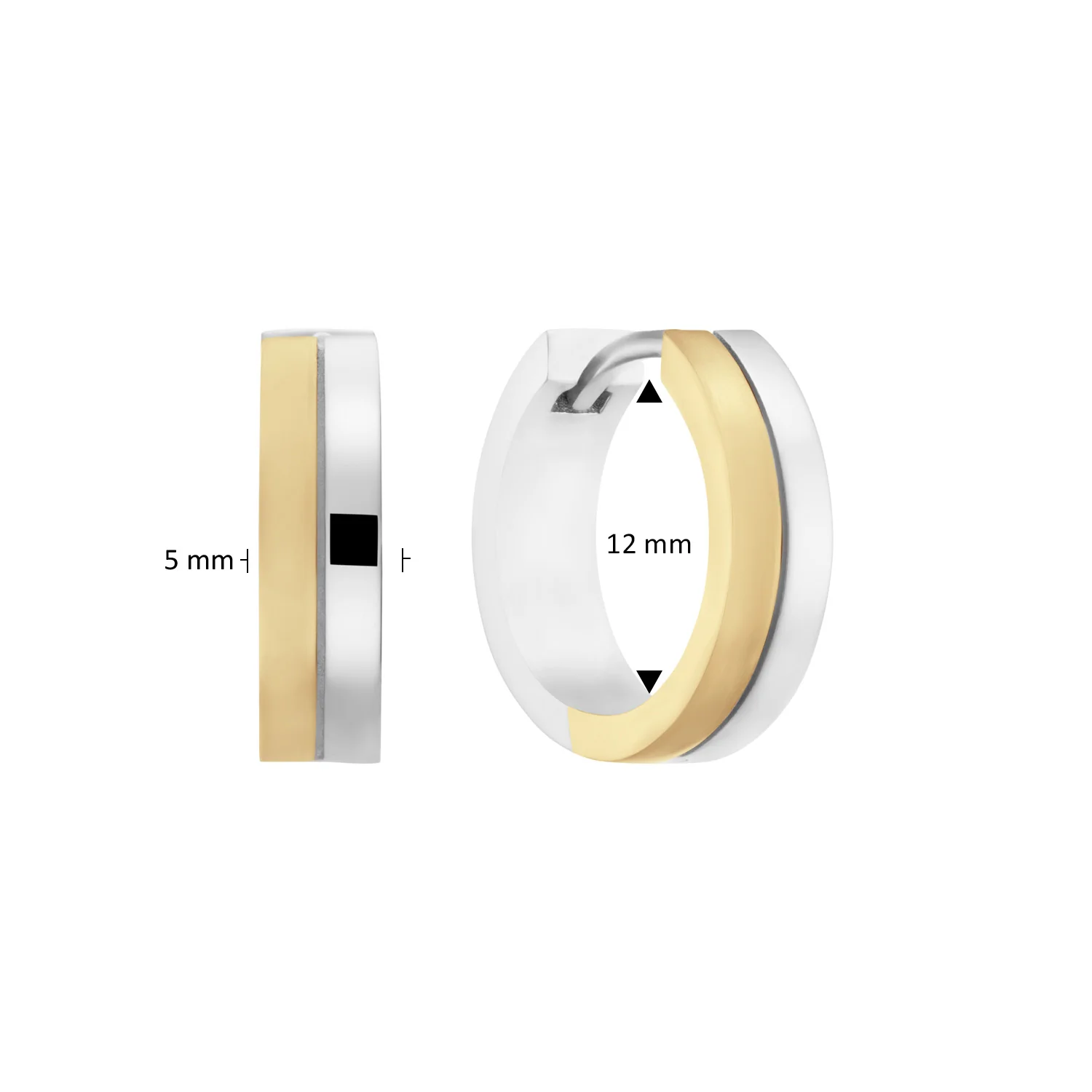 GLOW Premium Hoops 925 Sterling Silver Earrings 2002-107_3000_12 - Image 3