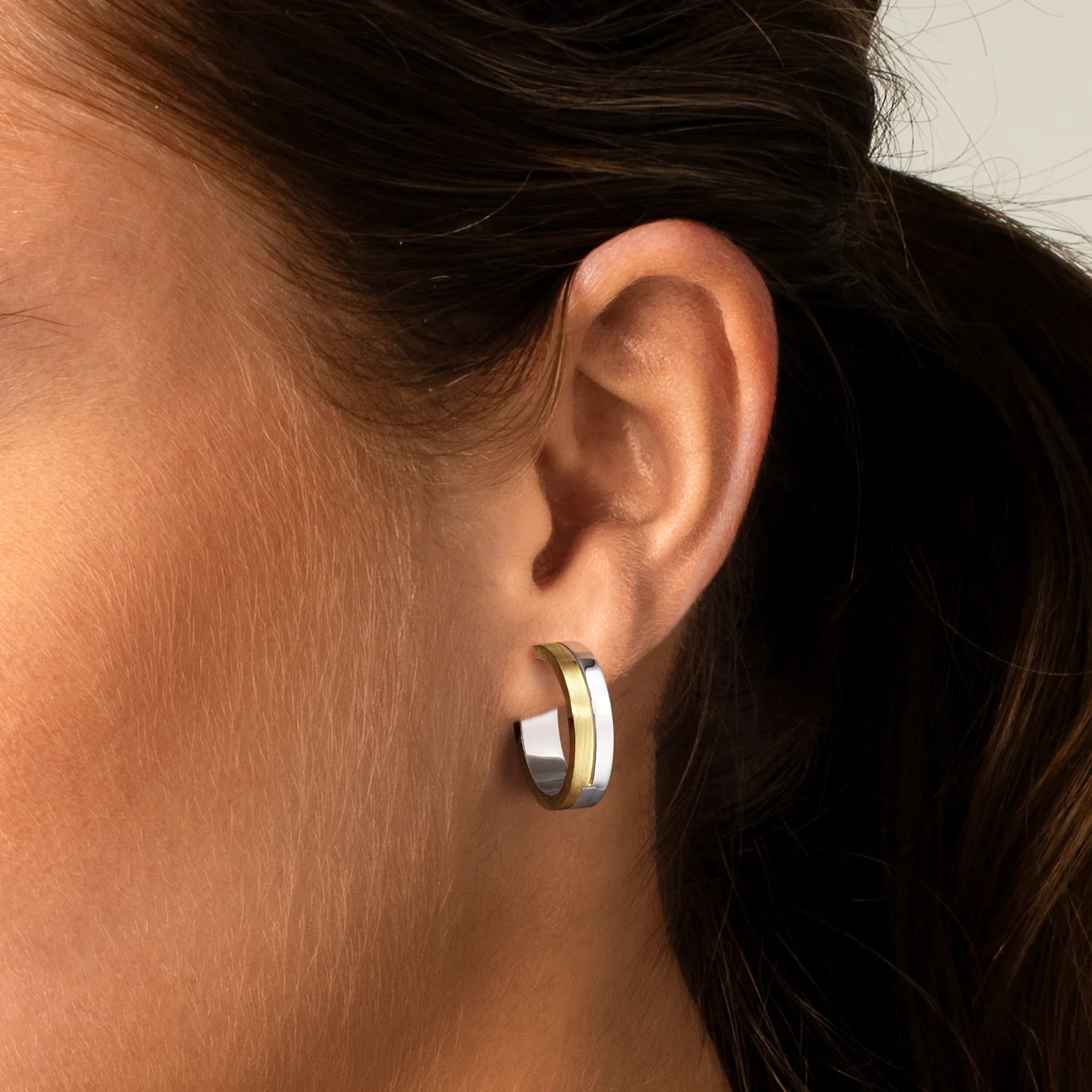 GLOW Premium Hoops 925 Sterling Silver Earrings 2002-107_3000_15 - Image 2