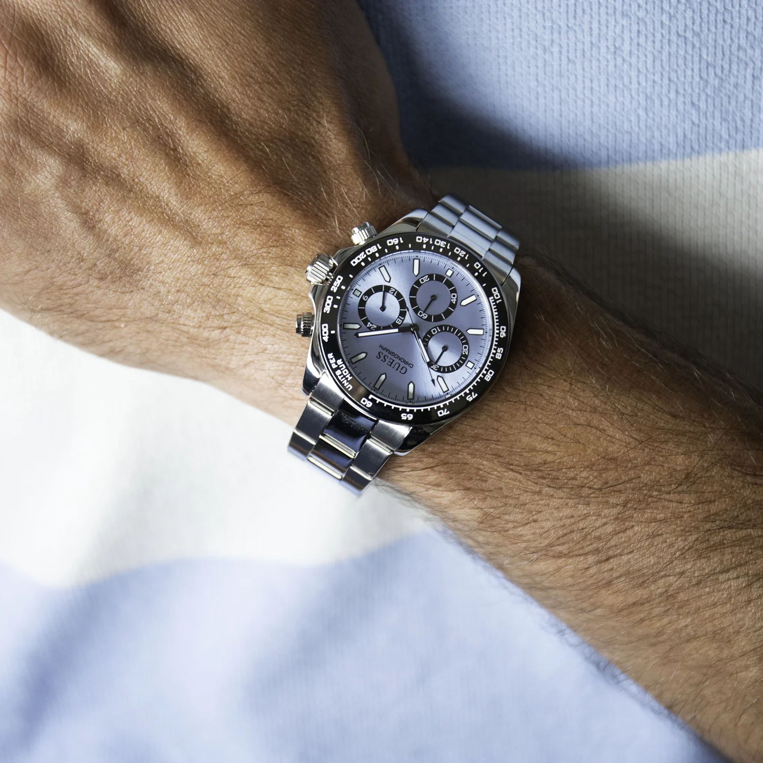 Guess Arthur Light Blue Chronograph Men's Watch GW1058G1 - Image 2