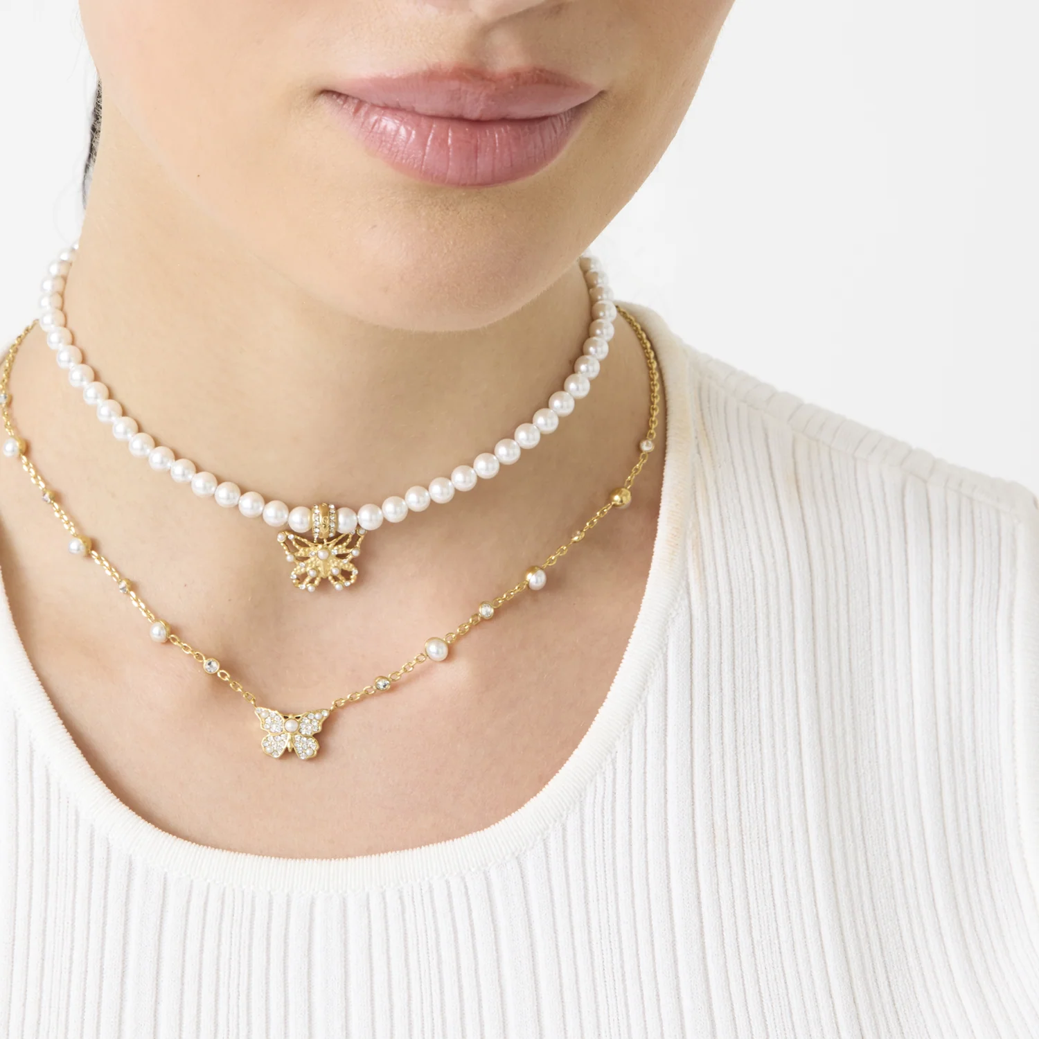 Guess Borboleta Gold-coloured Necklace JUBN06122JWYGT-U - Image 2