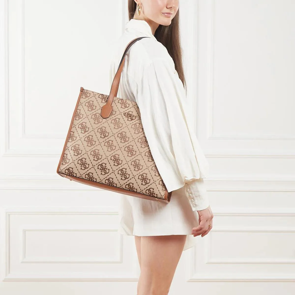 Guess Brown Tote Bag 2001-A0505645 - Image 2