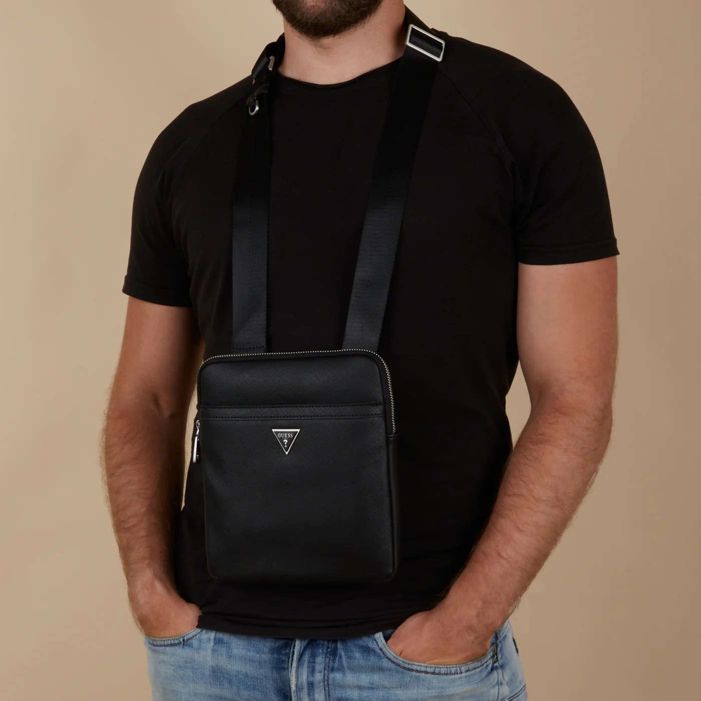 GUESS Certosa Black Crossbody Bag HMECSA-P3123-BLA - Image 2