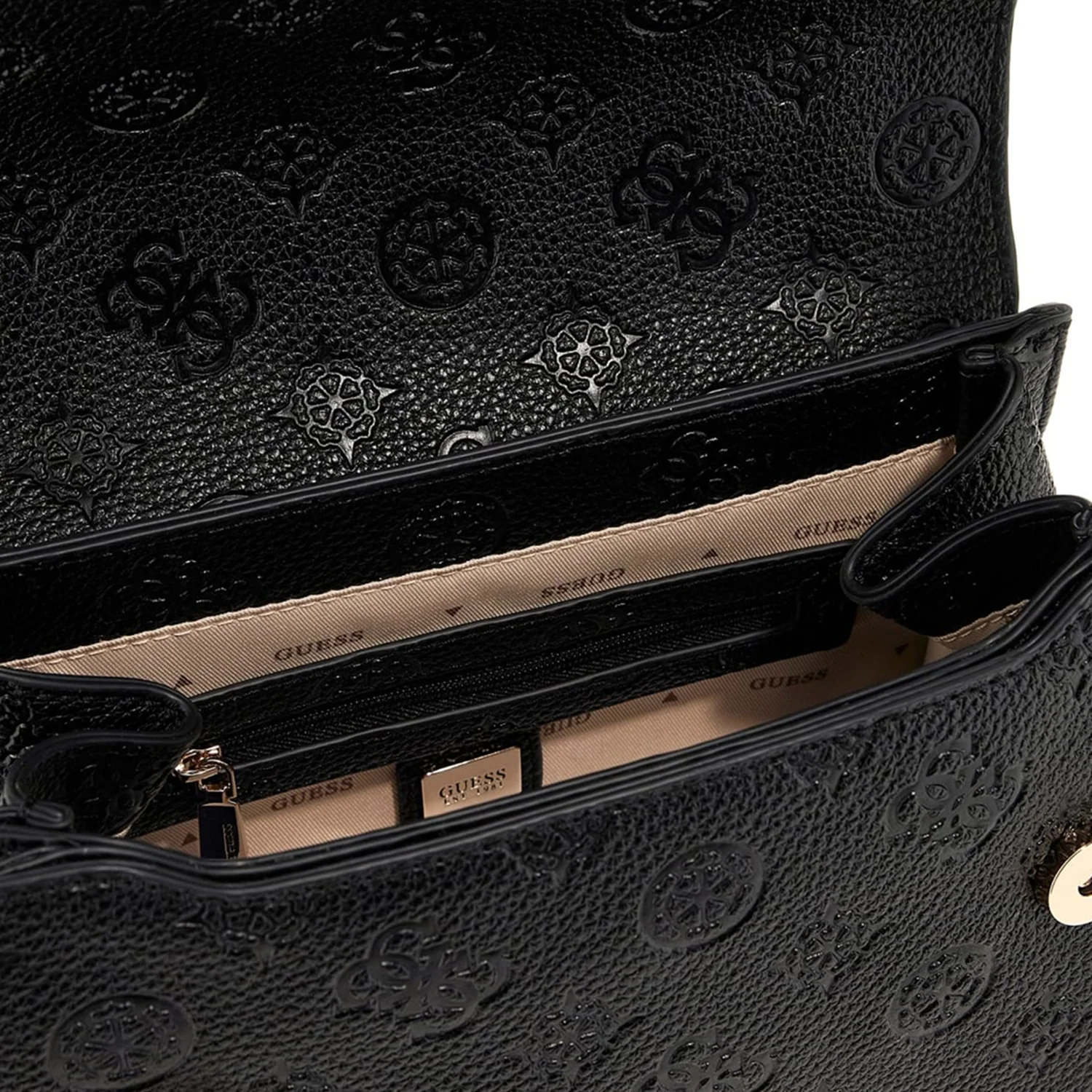 Guess Cresidia Black Logo CNVRTBL XBody Flap HWPD98-88210-BLO - Image 2