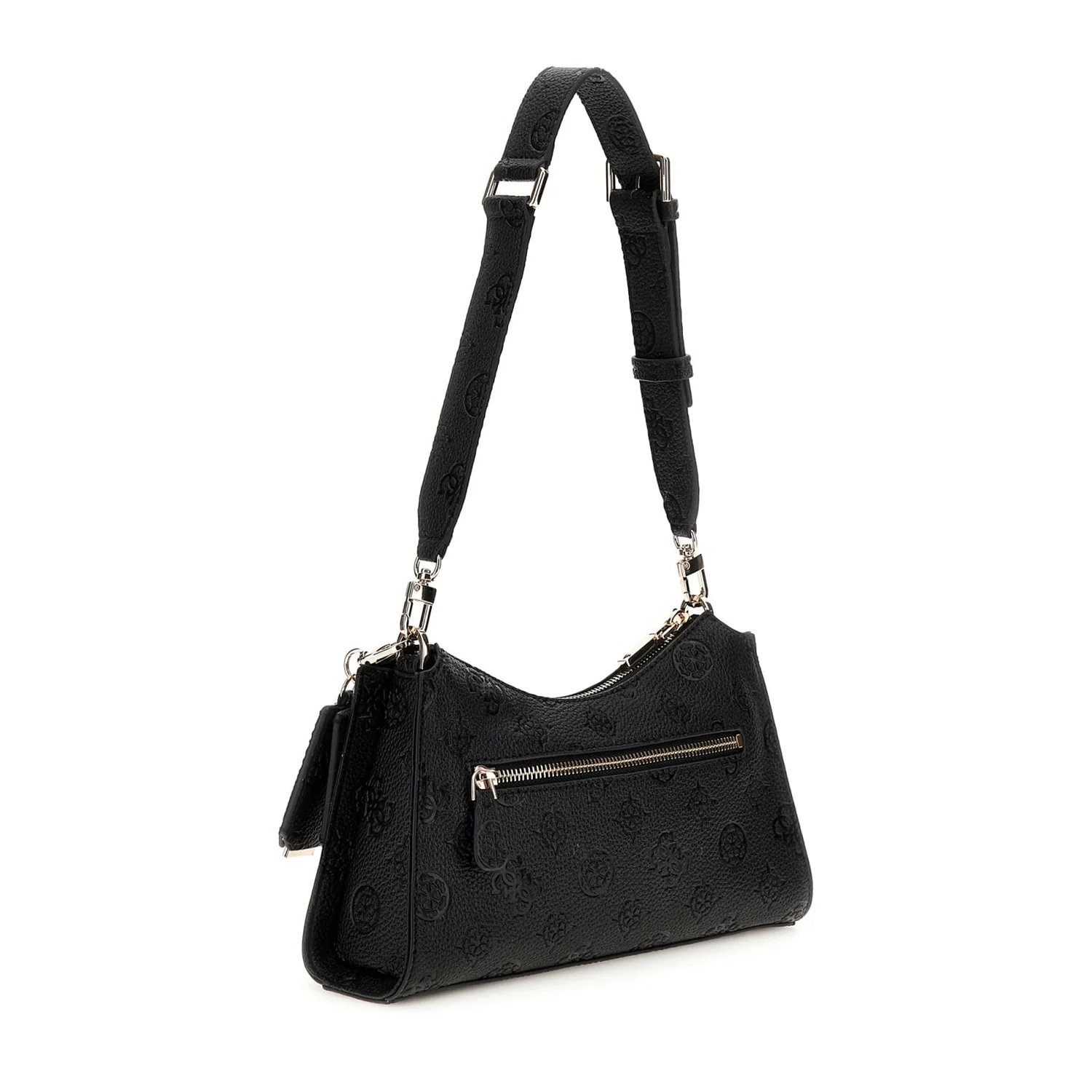 Guess Cresidia Black Logo Top Zip Shoulder Bag HWPD98-88180-BLO - Image 2