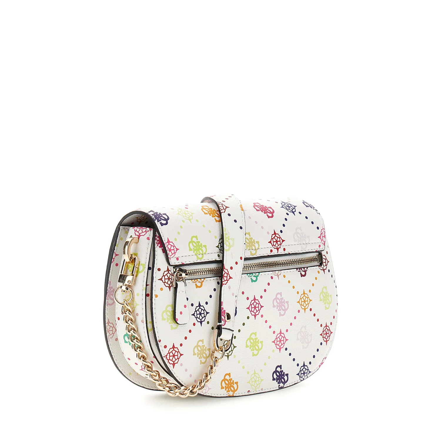 Guess Emelie Multi Logo Flap Shoulder Bag HWGM99-28200-MUO - Image 3