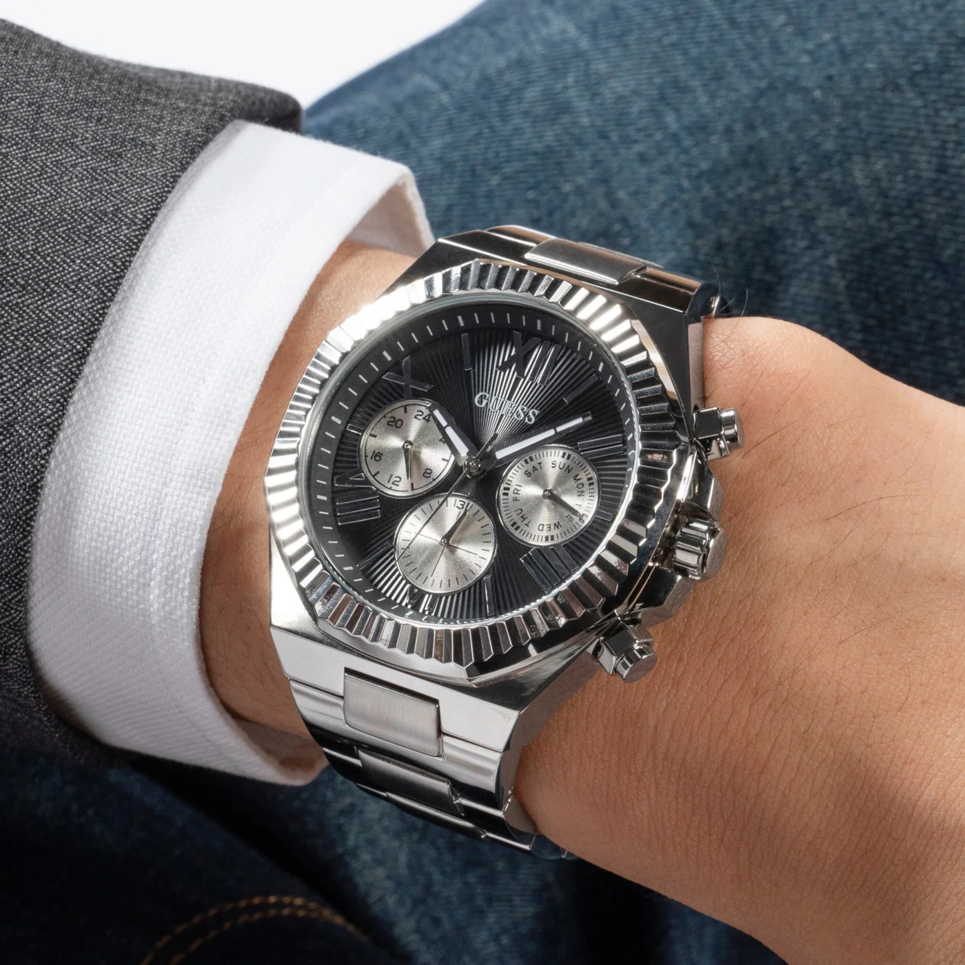 Guess Equity Silver Watch GW0703G1 - Image 2