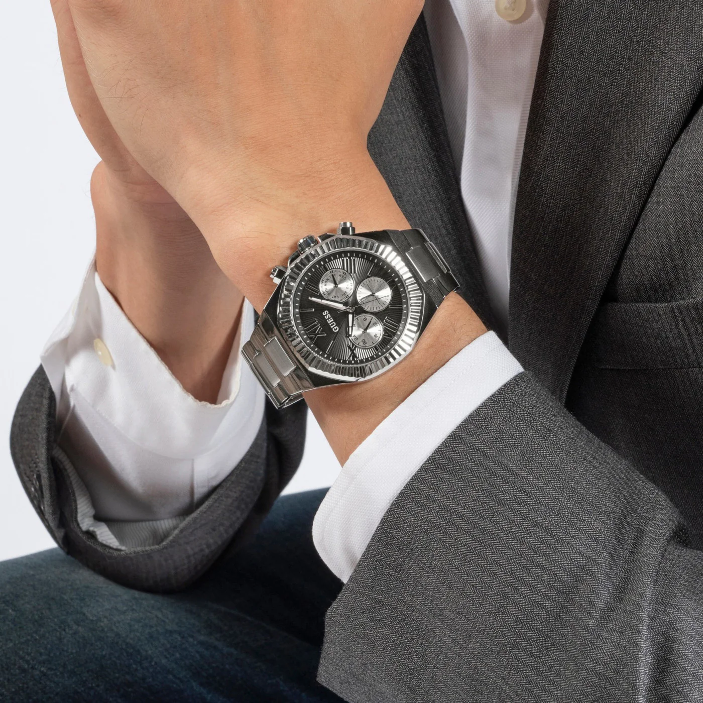 Guess Equity Silver Watch GW0703G1 - Image 3