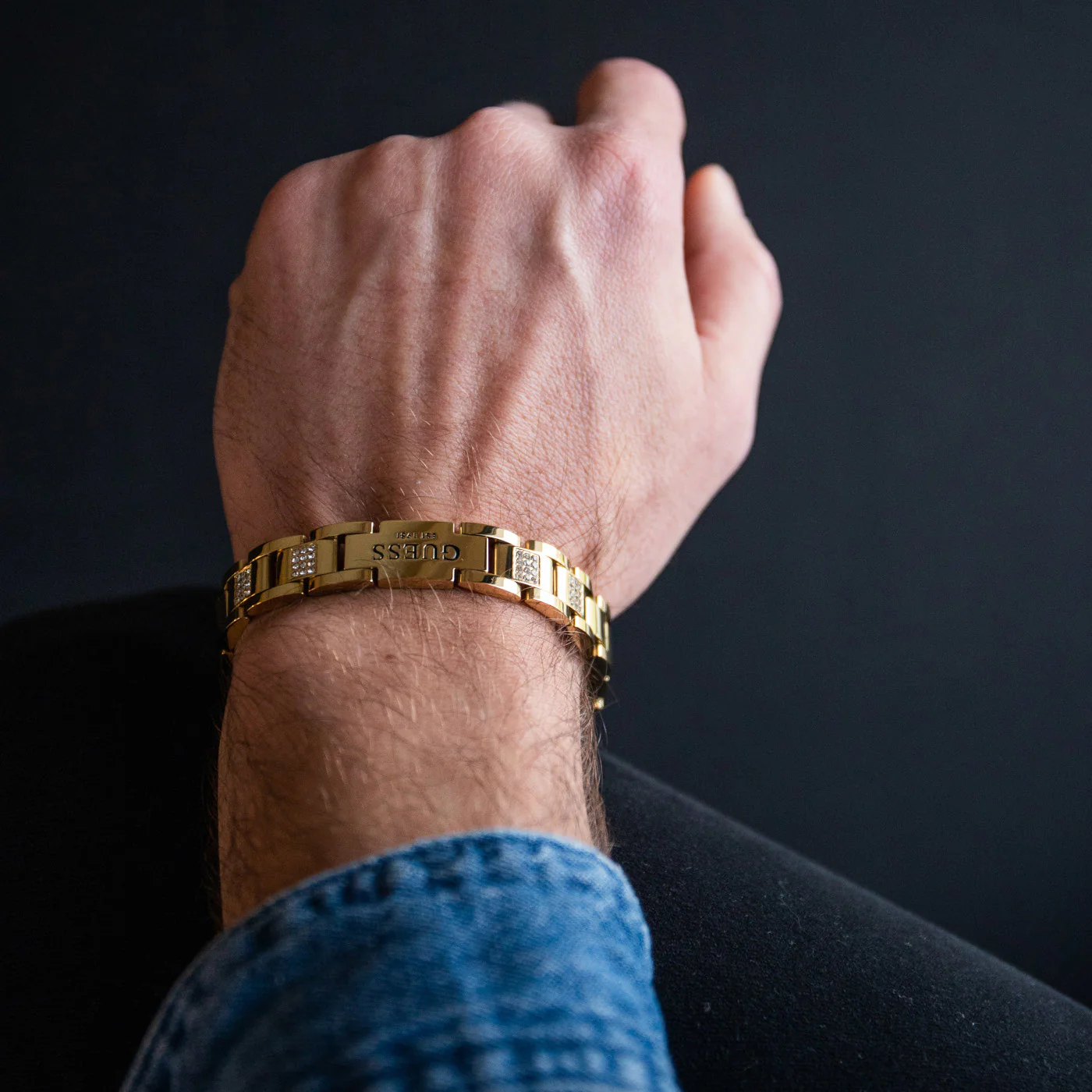 GUESS Frontiers Gold Bracelet JUMB01342JWYGT-U - Image 2
