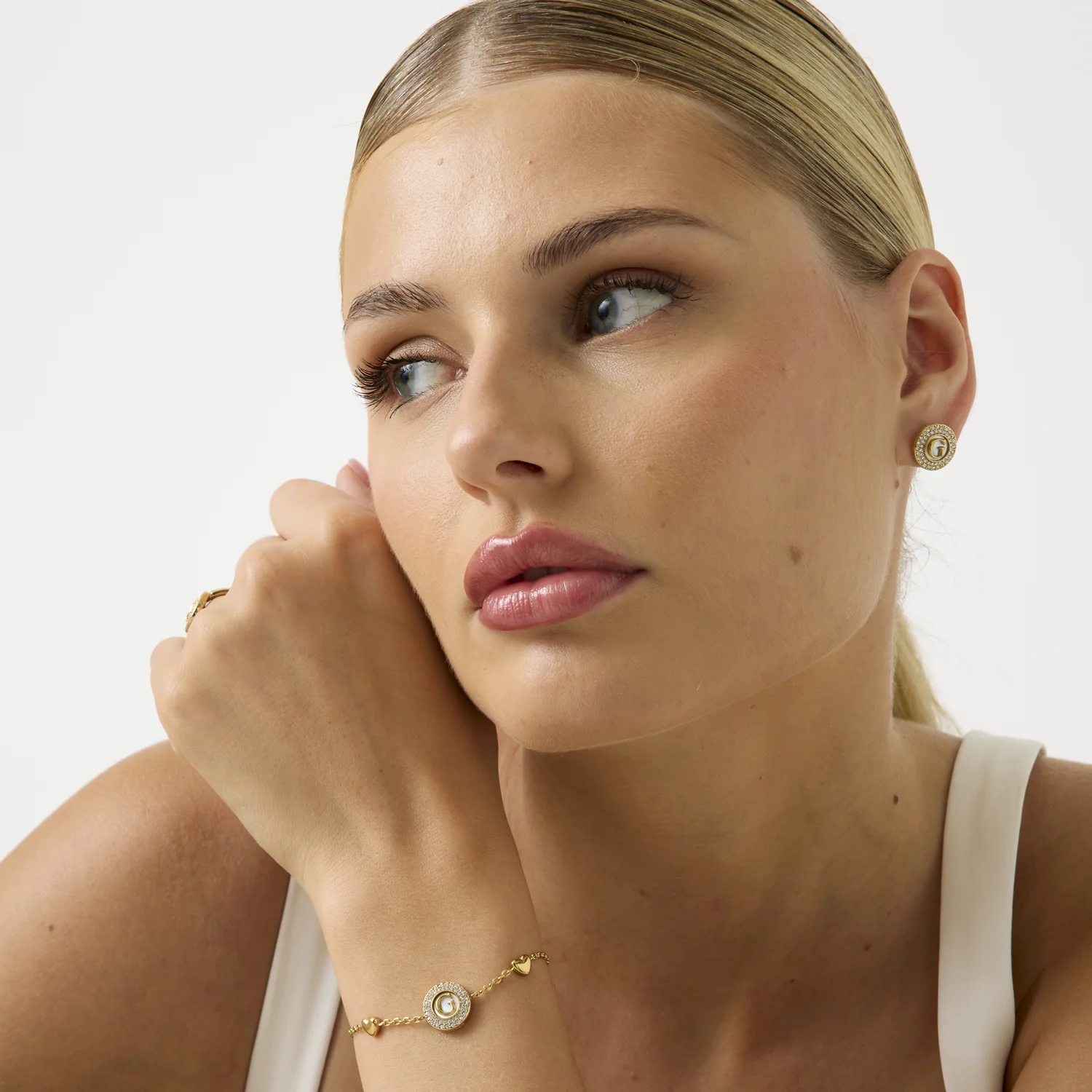 Guess G Talisman Gold-coloured Earrings JUBE06205JWYGT-U - Image 2