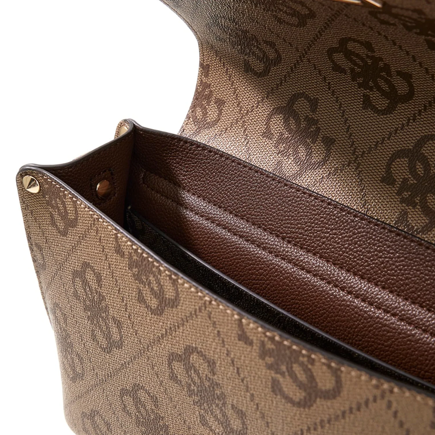 Guess Meridian II Latte Logo Flap Crossbody HWOS69-74200-LTL - Image 2
