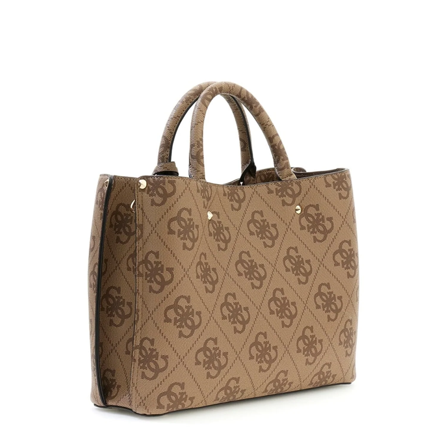 Guess Meridian II Latte Logo Girlfriend Satchel HWOS69-74060-LTL - Image 2
