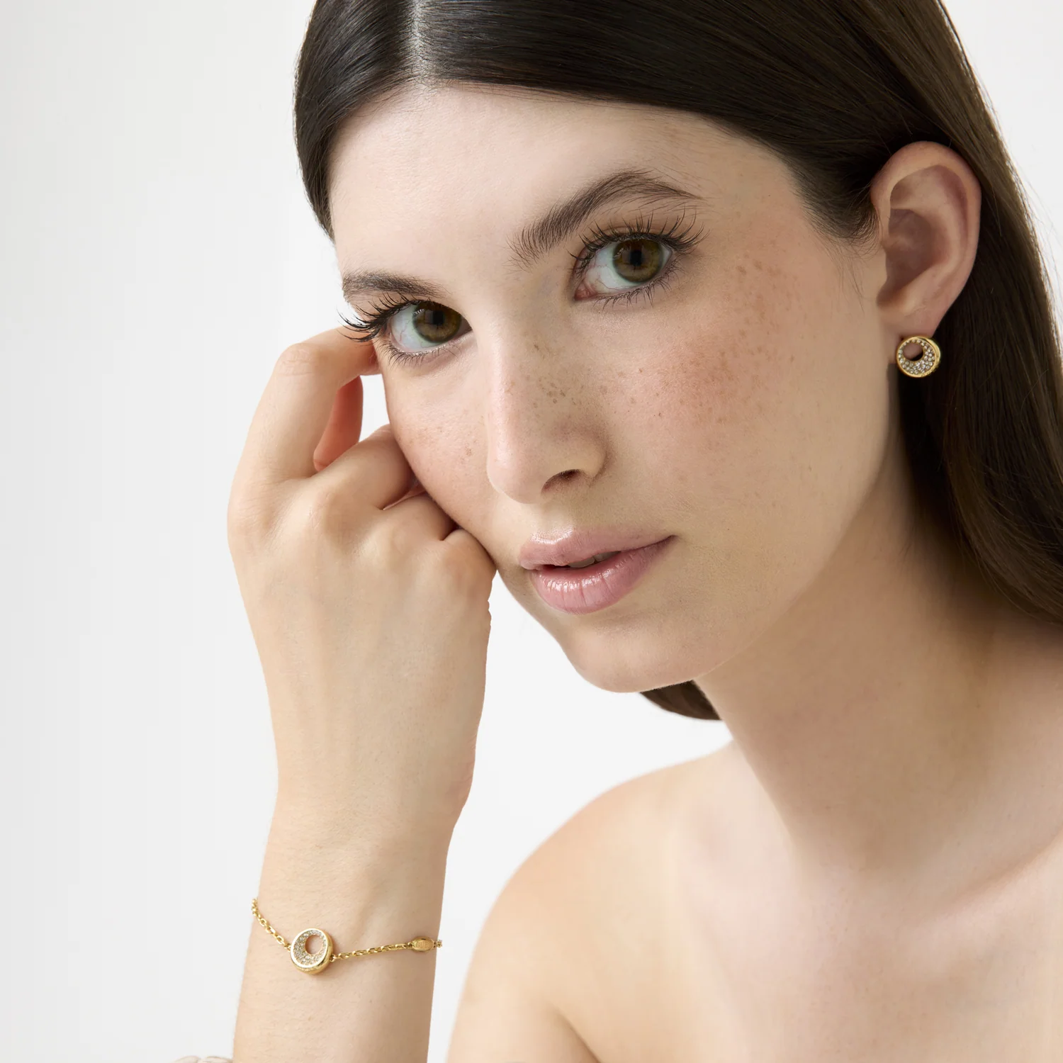 Guess Moon Drops Gold-coloured Bracelet JUBB06246JWYGS - Image 2