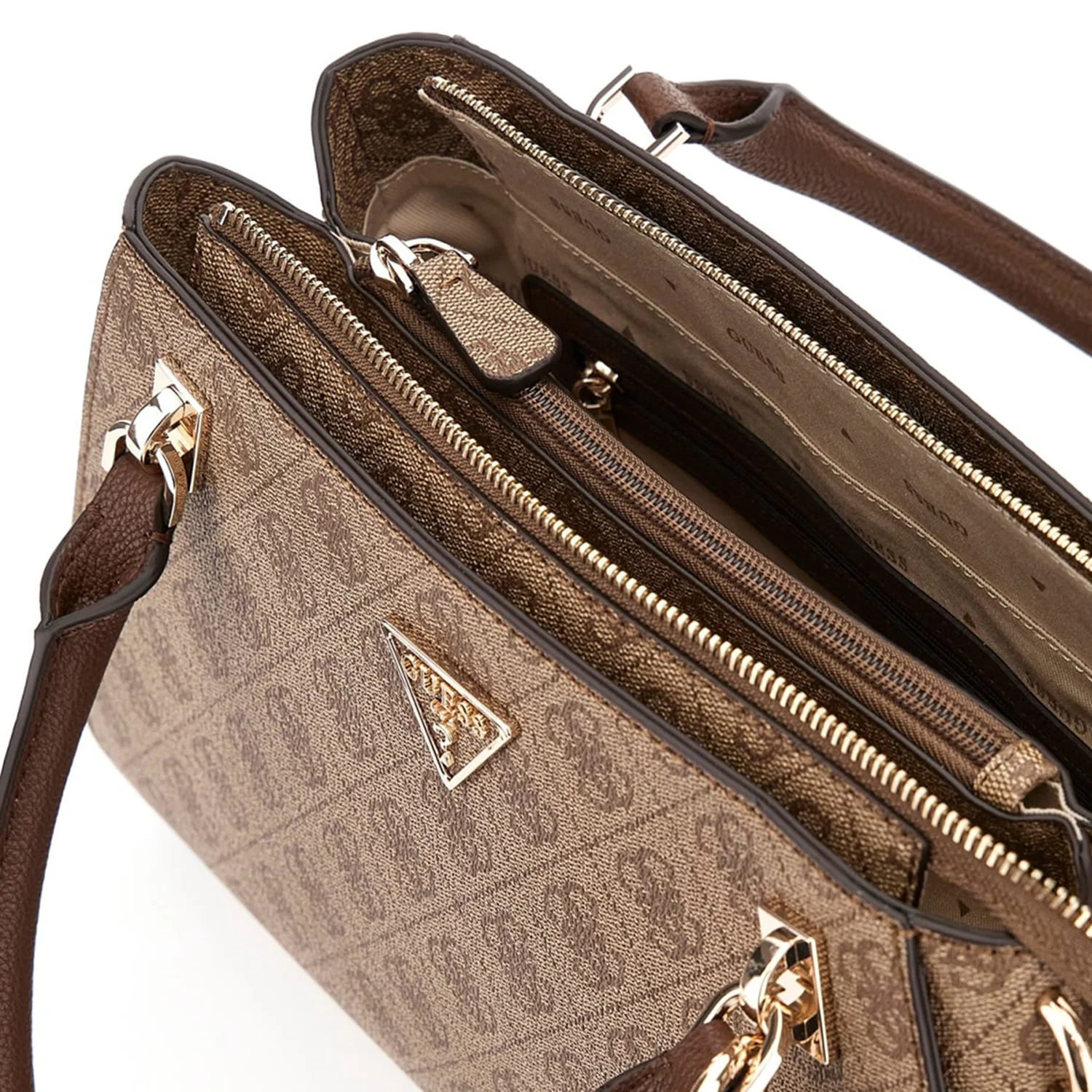 Guess Noelle Brown Luxury Shoulder Bag HWBG96-72070-LGW - Image 2