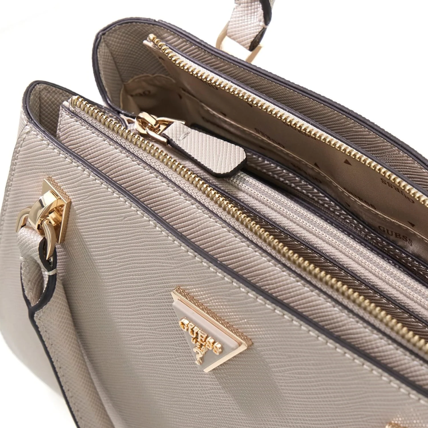 Guess Noelle II Taupe Luxury Satchel HWZG96-72070-TAU - Image 2