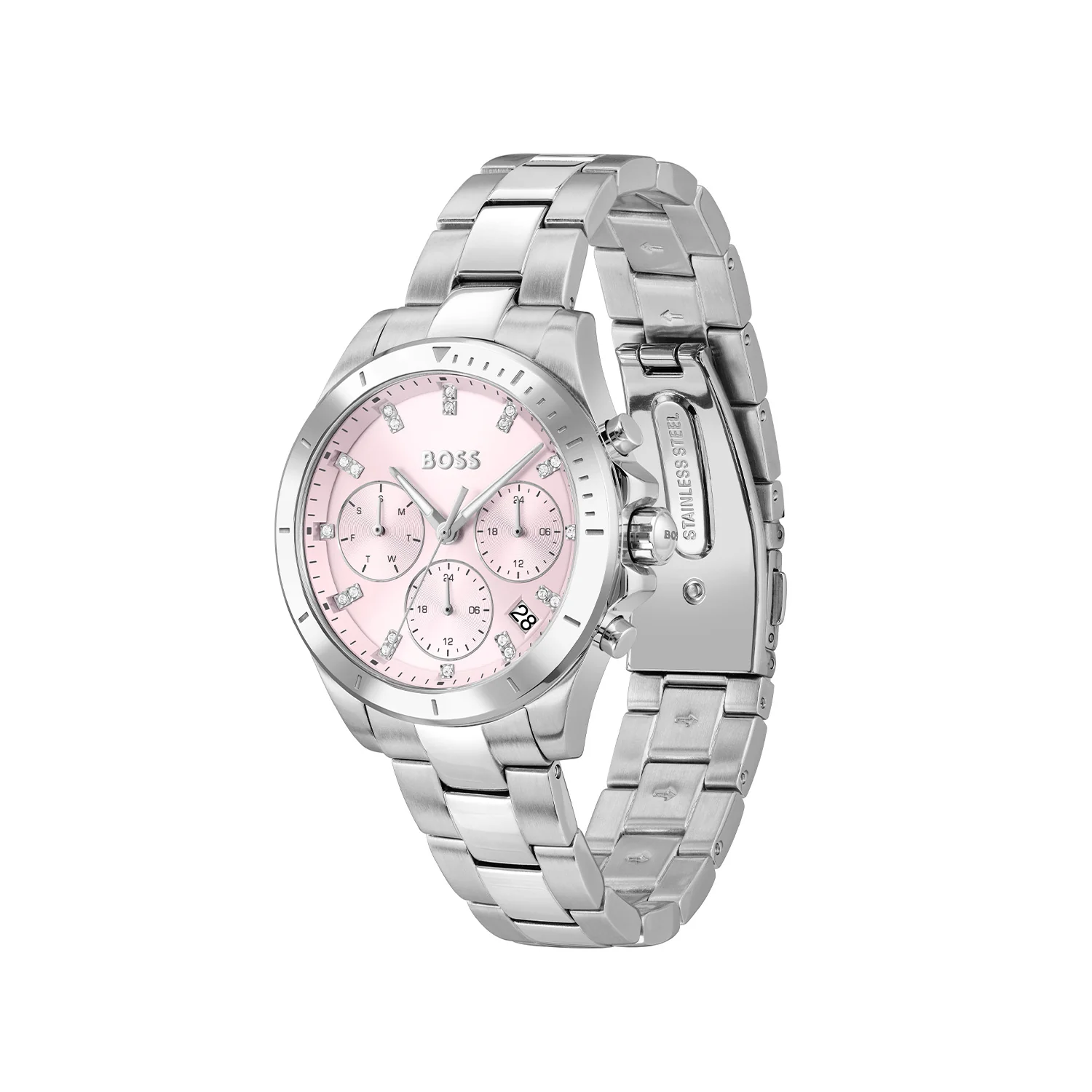 Hugo Boss ALLEY Roze Dames Horloge 2002-HB1502825 - Image 3