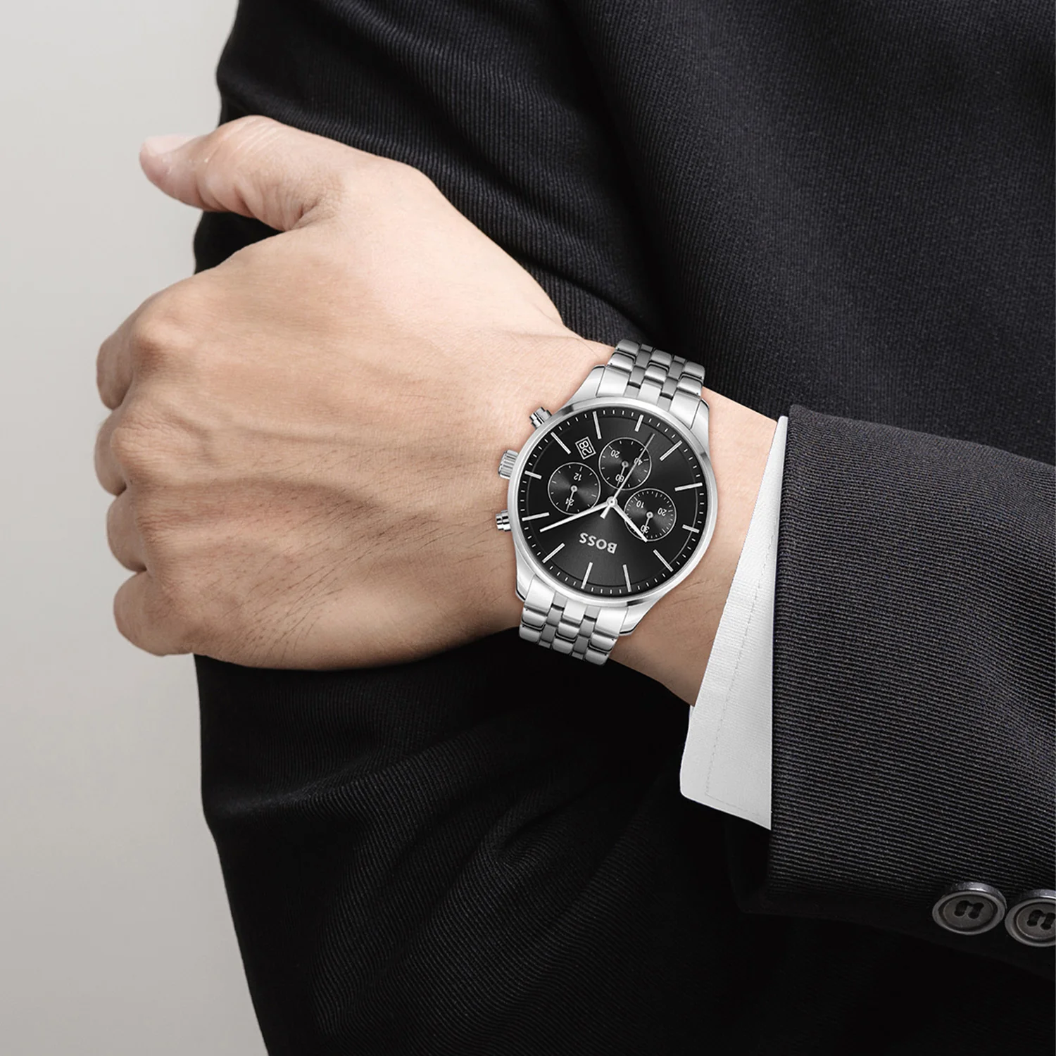 Hugo Boss AVERY Zwart Heren Horloge 2002-HB1514157 - Image 2