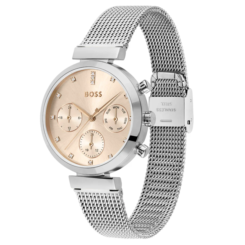Hugo Boss BOSS Flawless Rosé-coloured Women's Watch 2002-HB1502625 - Image 3