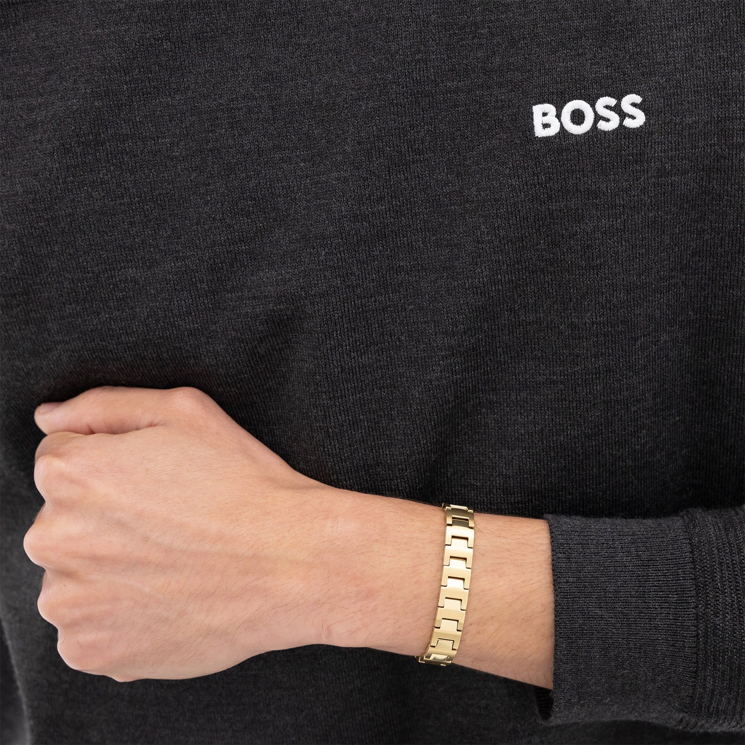 Hugo Boss BOSS Gold-coloured Chain Bracelet HBJ1580753 - Image 2