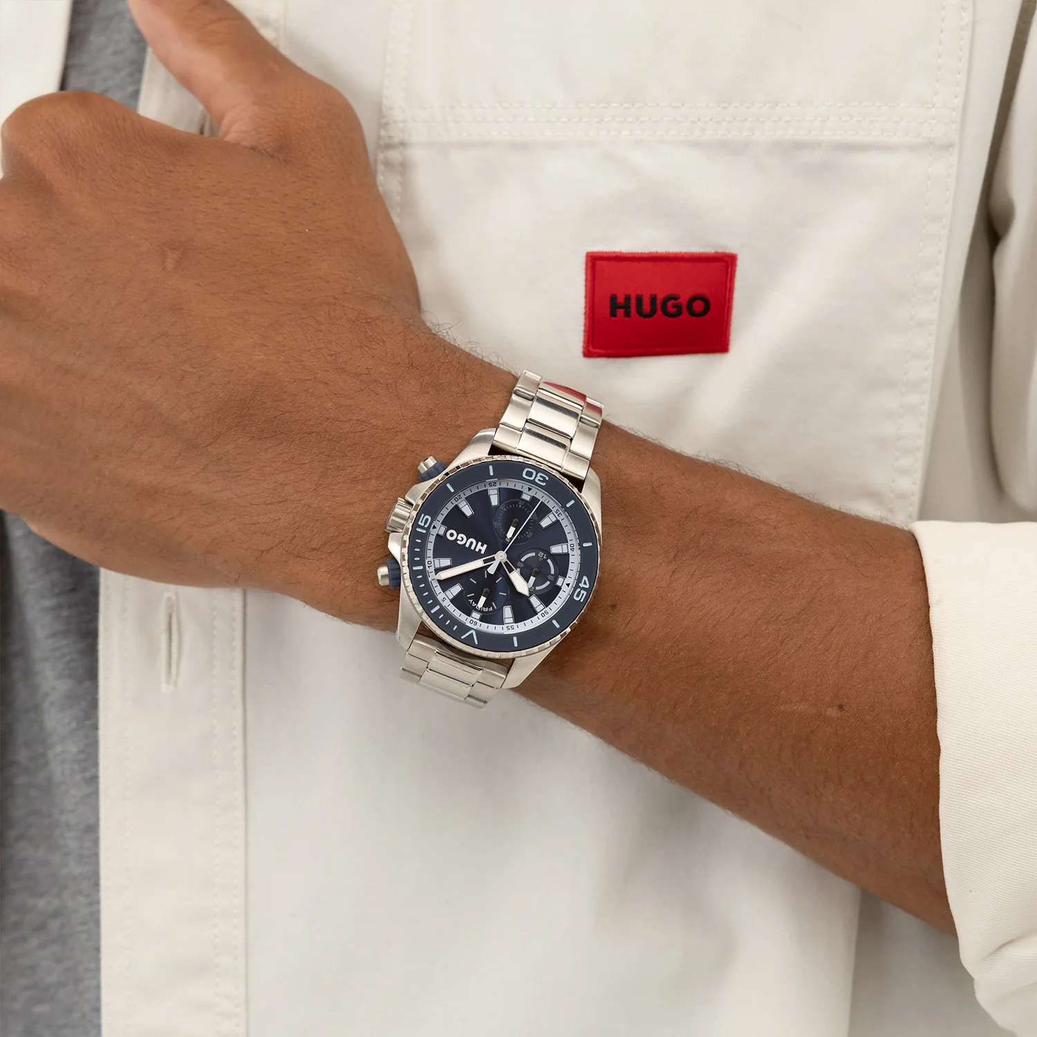 Hugo Boss #DIVE Silver Men's Watch HU1530429 - Image 2