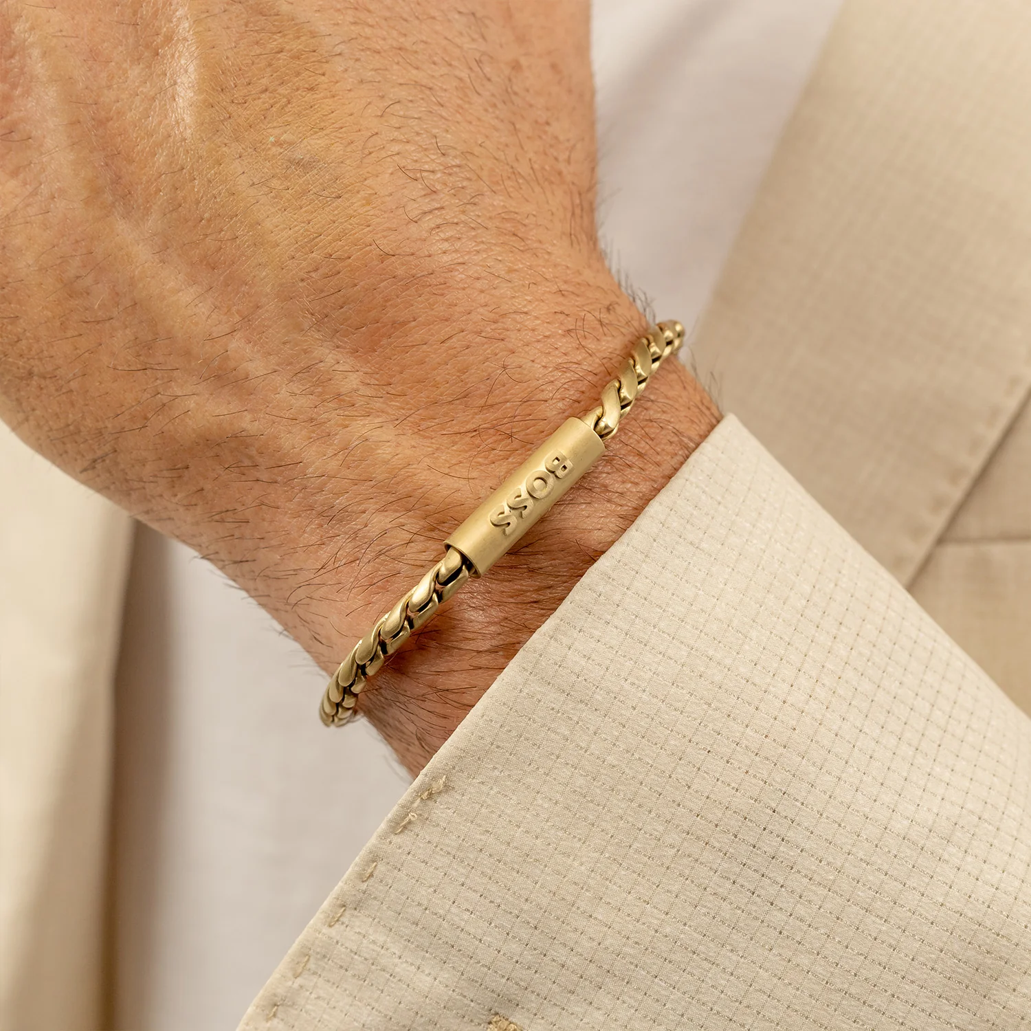 Hugo Boss Doran Gold Coloured Bracelet HBJ1580696 - Image 2