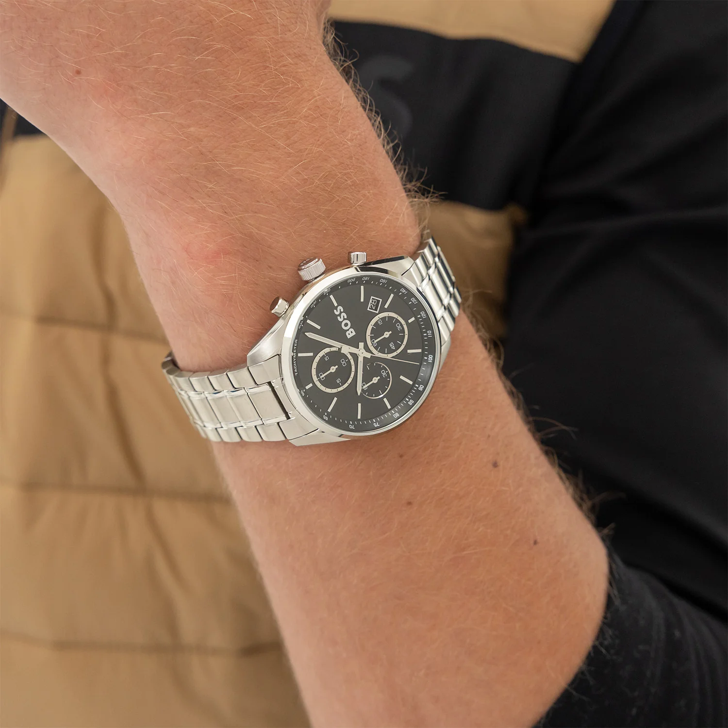 Hugo Boss Grand Prix 40 Silver Men's Watch HB1514259 - Image 3