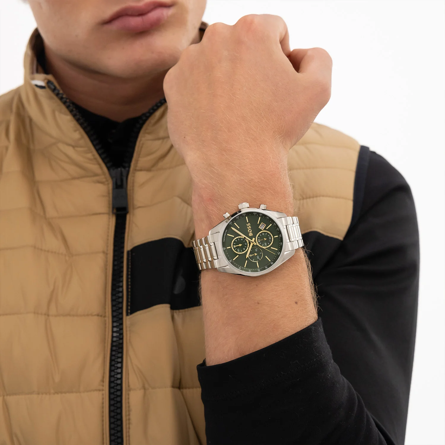 Hugo Boss Grand Prix 40 Silver Men's Watch HB1514265 - Image 3