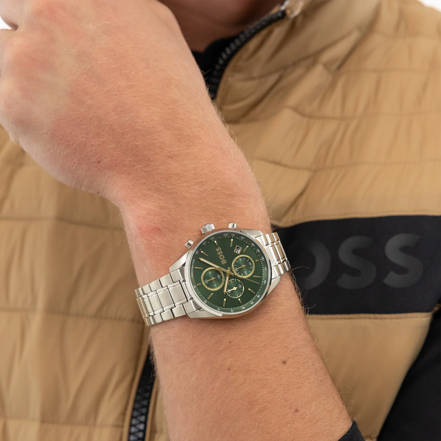 Hugo Boss Grand Prix 44 Silver Men's Watch HB1514266 - Image 3