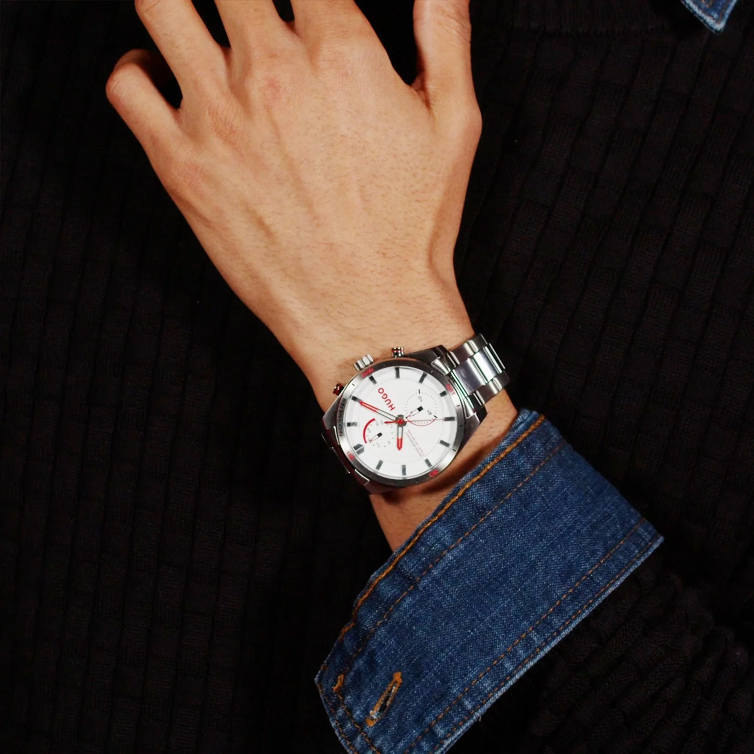 Hugo Boss HUGO #FAST Wit Heren Horloge 2002-HU1530373 - Image 4