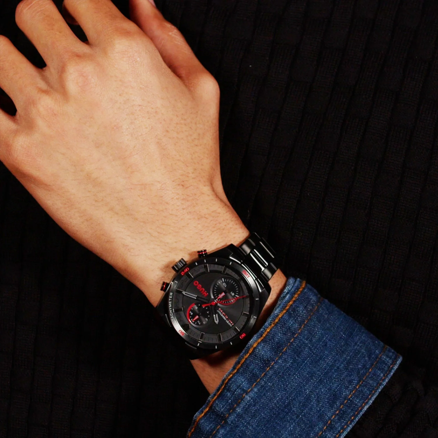 Hugo Boss HUGO #FAST Zwart Heren Horloge 2002-HU1530374 - Image 4